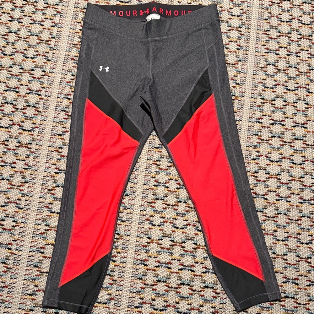 Under Armour Gray and Dark hot pink Leggings